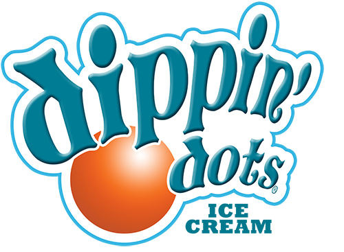 Dippin Dots logo (stroke ice cream teal)